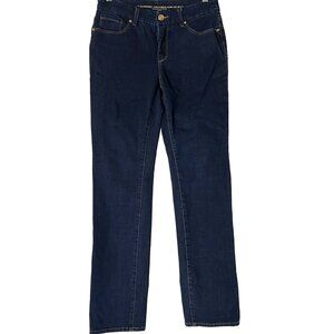 Chico's So Slimming Girlfriend Slim Leg Jeans Size 2  (US 12) Dark Wash Denim Bl